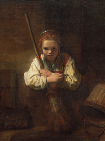 Carel Fabritius - A Girl with a Broom | Карел Фабрициус Carel Fabritius - A Girl with a Broom | Карел Фабрициус