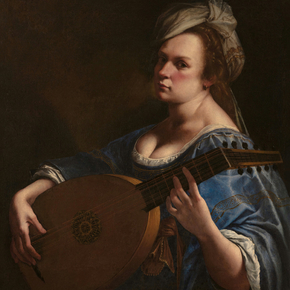 Artemisia Gentileschi - Self Portrait as a Lute Player | Артемизия Джентилески