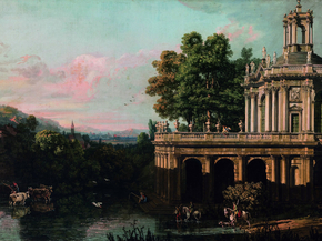 Bernardo Bellotto - Architectural Caprice with a Palace | Бернардо Беллотто