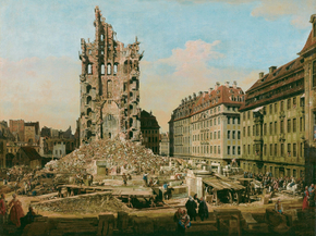 Bernardo Bellotto - The Ruins of the Kreuzkirche in Dresden | Бернардо Беллотто