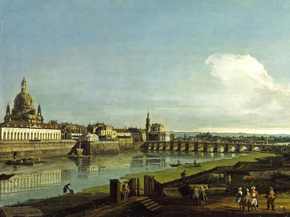 Bernardo Bellotto - View of Dresden with the Frauenkirche | Бернардо Беллотто