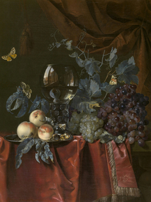 Willem van Aelst - Fruit and a Glass of Wine | Ван Алст, Виллем