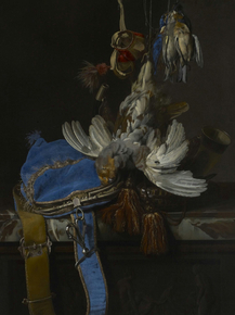 Willem van Aelst - Hunt Still Life with a Velvet Bag | Ван Алст, Виллем
