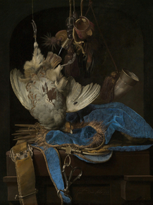 Willem van Aelst - Still-Life with Hunting Equipment and Birds | Ван Алст, Виллем