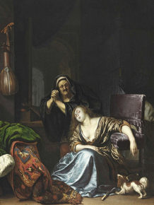 Frans van Mieris - Death of Lucretia | Ван Мирис, Франс