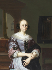 Frans van Mieris - Portrait of a Lady | Ван Мирис, Франс