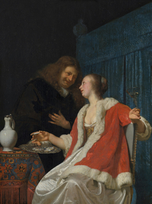Frans van Mieris - The Oyster Meal | Ван Мирис, Франс