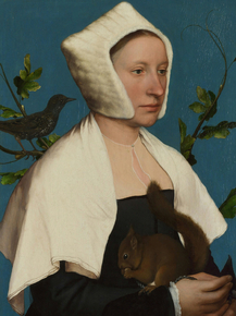 Hans Holbein - A Lady with a Squirrel and a Starling | Ганс Гольбейн