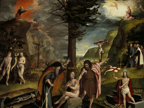 Hans Holbein - An Allegory of the Old and New Testaments | Ганс Гольбейн
