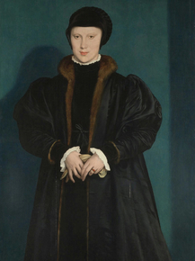 Hans Holbein - Christina of Denmark, Duchess of Milan | Ганс Гольбейн