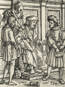 Hans Holbein - Dance of Death - The Judge | Ганс Гольбейн