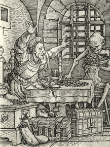 Hans Holbein - Dance of Death - The Miser | Ганс Гольбейн