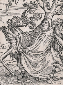 Hans Holbein - The Abbot, from The Dance of Death | Ганс Гольбейн