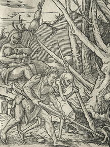 Hans Holbein - The Dance of Death - Adam Tilling the Earth | Ганс Гольбейн
