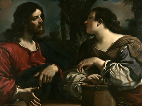 Guercino - Christ and the Woman of Samaria | Гверчино
