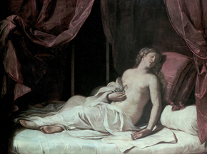 Guercino - Death of Cleopatra | Гверчино