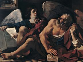 Guercino - Saint Matthew and the Angel | Гверчино