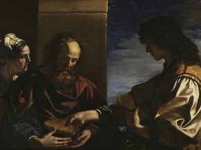 Guercino - Samson Bringing Honey to his Parents | Гверчино