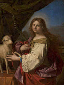 Guercino - Sant Agnese - Barbieri Giovanni Francesco detto il Guercino | Гверчино