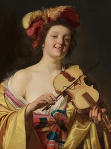 Gerrit van Honthorst - The Violin Player | Геррит ван Хонтхорст