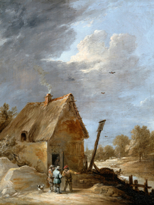 Teniers, David the younger - A Road near a Cottage | Давид Тенирс Младший Teniers, David the younger - A Road near a Cottage | Давид Тенирс Младший