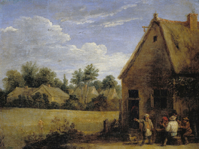 Teniers, David the younger - Cottage with Peasants | Давид Тенирс Младший