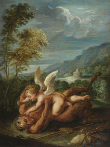 Teniers, David the younger - Cupid overcoming Pan | Давид Тенирс Младший