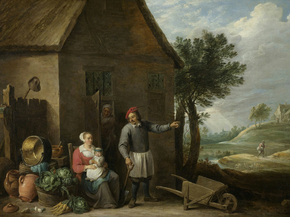 Teniers, David the younger - Een landman met een vrouw | Давид Тенирс Младший
