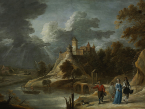Teniers, David the younger - Landscape with a Castle | Давид Тенирс Младший Teniers, David the younger - Landscape with a Castle | Давид Тенирс Младший