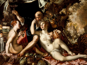 Joachim Wtewael - Lot and His Daughters | Иоахим Эйтевал