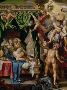 Joachim Wtewael - Mars and Venus Surprised by the Gods | Иоахим Эйтевал