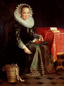 Joachim Wtewael - Portrait of Eva Wtewael | Иоахим Эйтевал