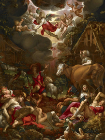 Joachim Wtewael - The Annunciation to the Shepherds | Иоахим Эйтевал