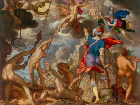 Joachim Wtewael - The Battle between the Gods and the Giants | Иоахим Эйтевал