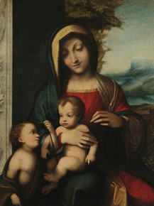 Correggio - Madonna with Child and Saint John | Корреджо