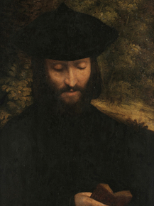 Correggio - Portrait of a man who is reading | Корреджо