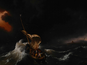 Ludolf Bakhuizen - Christ in the Storm on the Sea of Galilee | Людольф Бакхёйзен