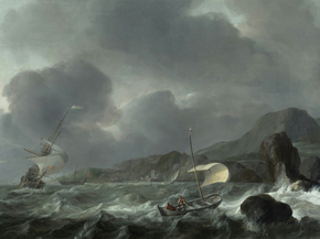 Ludolf Bakhuizen - Ships in a Tempest | Людольф Бакхёйзен
