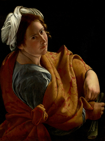 Orazio Gentileschi - Portrait of a Young Woman as a Sibyl | Орацио Джентилески