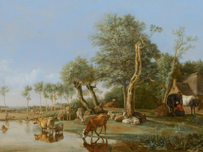 Potter Paulus - Cows Reflected in the Water | Паулюс Поттер