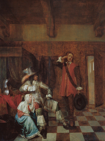 Pieter de Hooch - Bringer of Bad News | Питер де Хох