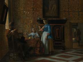 Pieter de Hooch - Leisure Time in an Elegant Setting | Питер де Хох