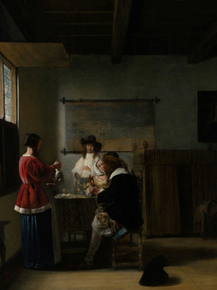 Pieter de Hooch - The Visit | Питер де Хох