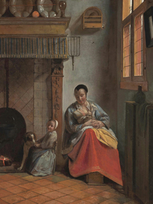 Pieter de Hooch - Woman with Children in an Interior | Питер де Хох
