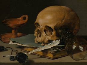 Pieter Claesz - Still Life with a Skull and a Writing Quill | Питер Клас