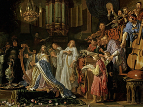 Pieter Lastman - David im Tempel | Питер Ластман