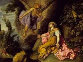 Pieter Lastman - Hagar and the Angel | Питер Ластман