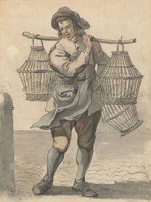 Paul Sandby - A Poultry Seller | Пол Сэндби