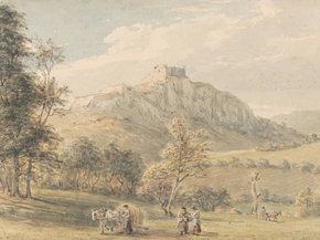 Paul Sandby - Carreg Cennen Castle | Пол Сэндби Paul Sandby - Carreg Cennen Castle | Пол Сэндби