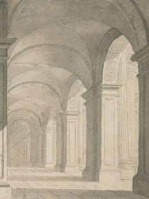 Paul Sandby - Colonnade with Vaulted Roof | Пол Сэндби Paul Sandby - Colonnade with Vaulted Roof | Пол Сэндби